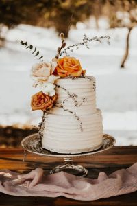 Boho Buttercream Wedding cake
