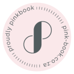 Pink book badge